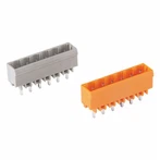 Vertikální samec konektor 5,0/5,08 mm Průměr kolíku 1,0 mm